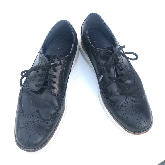 COLE HAAN Lunar grand Shoes Wingtip Oxford 9 black